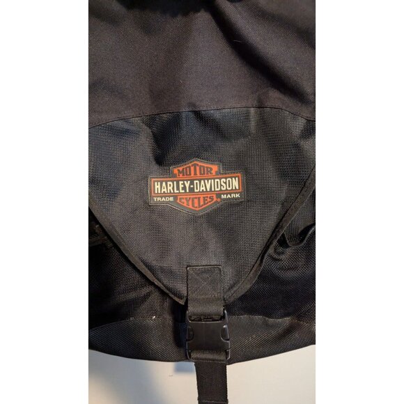 HARLEY-DAVIDSON Black Backpack Carry-On, Laptop/Helmet & Multi Zip Pockets - Picture 3 of 5